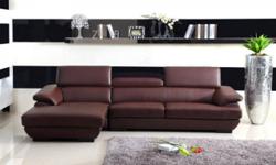 Free shipping within the 5 boroughs of NYC ONLY!
All other areas must email or call us for a freight quote.
TOLL FREE 1-877-254-5692
This sectional is an ultimate addition for those who value comfort along with style. The sectional is composed of two