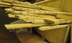 Maple Rails
64 1/4" x 1 1/4"
49" x 1 1/4"
Made by the former Crawford Furniture Company in Jamestown, New York
New condition
Approximately 110 Maple Rails available
$ 3.00 each
Call 716-484-4160.
Or stop by:
1061 Allen Street
Jamestown, NY
Monday-Friday
