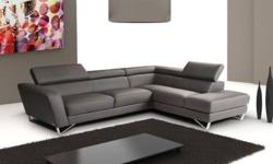 TOLL FREE 1-877-336-1144
www.allfurniture.ecrater.com
This sectional set will put a remarkable accent into your living room area. The set includes sectional with adjustable head rests wrapped in genuine Italian leather. Sure to become your favorite spot