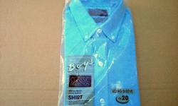 Mens Dress Shirts by Dockers
(2) Size Large 16-16 1/2 Sleeve Length 34/35
(1) Size Large 16-16 1/2 Sleeve Length 32/33
They are still in the package and with the original price tags 30.00 attached