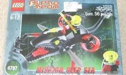Name: #4797 Ogel Mutant Killer Whale Deep Sea
Manufacturer: LEGO
Series: Lego Alpha Team
Release Date: 2002
For ages: 4 and up
Details (Description): Even the super-agents of Alpha Team fear Ogel's mutant killer whale! With its fierce jaws, grasping