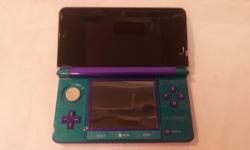 Original Nintendo 3DS.
-Includes charger and stylus
-Dual rear facing cameras for 3d imaging
Factory restored and tested to be fully functional
Unit came to us with a broken hinge, we ended up replacing the entire housing with custom colored parts.
90 day