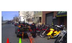 motorcycle towing and roadside assistance 212 845 9567 NYC Queens Brooklyn Bike towing _____ in shop repairs flat fix , tune up , oil change , wont start? we fix accident work. we tow motorcycle or scooter day or night.