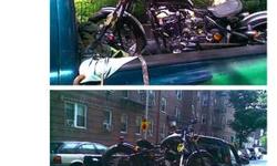 in many cases a tow is $50-$99 call tel size bike location we serve Queens ,Brooklyn,Manhattan, other laces we can tow to but price of tow is higherhttp://www.newyorkmotorcycleclub.vpweb.com/ call 212 845