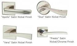 "Onyx" Modern Interior Door Handle Lever Set | Contemporary Door Hardware
Satin Nickel Finish
Standard Door Prep
Single Tool Installation
Left & Right Handle Available (Please Specify Upon Ordering)
Modern Square Rosette
Tubular Mechanism
Complies With