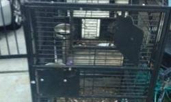 Up for sale is a nice king cage that I used for my macaw the cage is about 4 feet height two feet wide comes with two medal plates for feeding I purchased it for $ 400 dollars but letting it go for a lot less because I no longer have my parrot and it