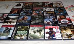All 24 games with instrution mannual to play on the PlayStation 2 game console for the prices of $60.00 dollar. They are used games but are in good playable condition. If intrested contact us at 1-718 721-3976.