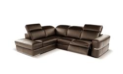 Product description:
Italian Leather sectional set fashionable and stylish in dark gray color. Seats and backs have high density foam to give you extra comfort and support.
Product features:
-Top grain genuine Italian leather (All around; no splits)