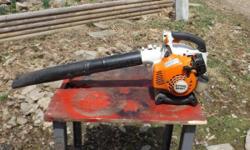 here a STIHL BG-85C gas blower..runs perfect comes w/manual..its only got about 2 hours on it..been hanging in the garage.