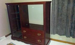 TEXT ONLY PLEASE TO NO. LISTED ABOVE
----------------------------
MY NAME IS: DALE.............THANK YOU
TV ENTERTAINMENT CENTER
CHERRY - OAK - WOOD NICE CONDITION
WOULD BE A BEAUTIFUL PIECE OF FURNITURE
IN ANY ROOM.
PRICE: 125.00
MEASURES: