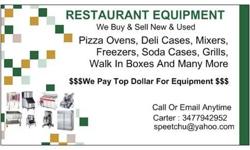 WE PAY TOP DOLLAR FOR ANY USED COMMERCIAL EQUIPMENT
CALL ANYTIME 347-794-2952